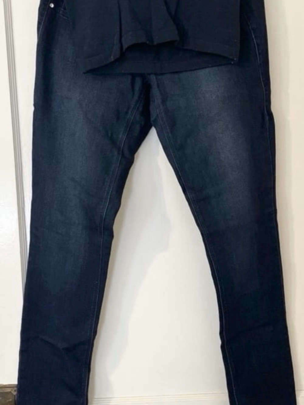 size Small Maternity jeans over belly panel